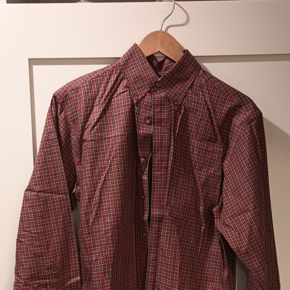 Brooks Brothers Red Plaid Casual Button Down Shirt